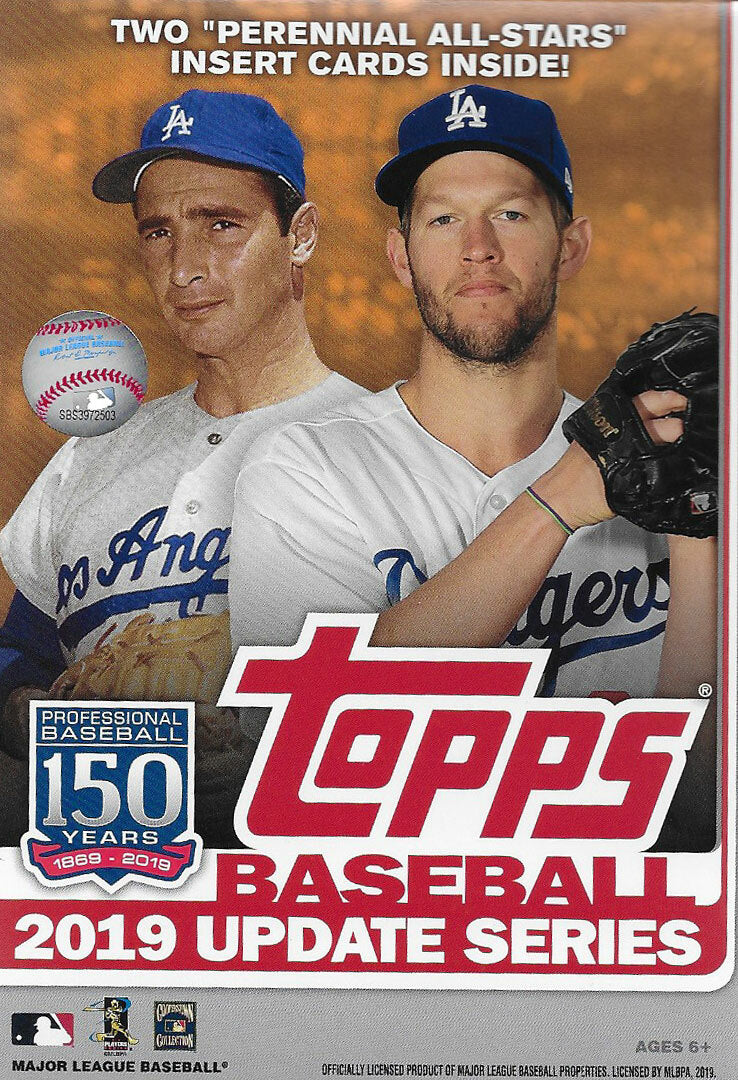 2019 Topps Baseball UPDATE Series Unopened 67 Card Hanger Box Possible Autos-1