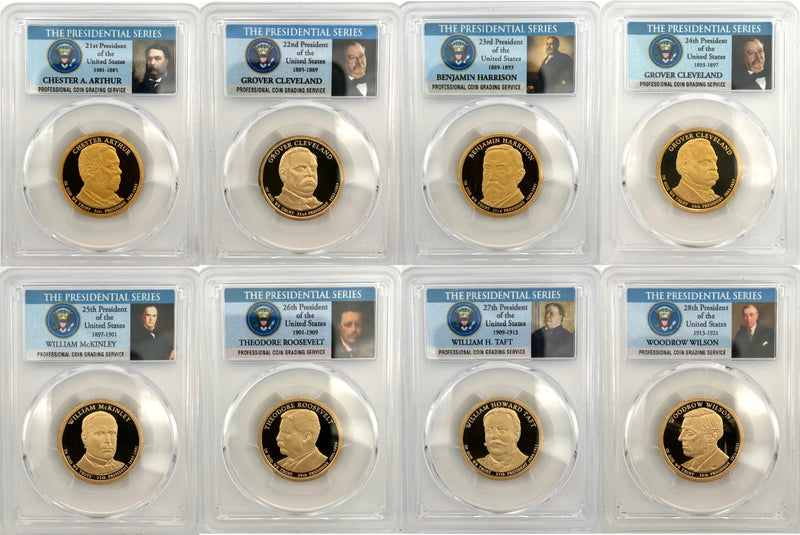 2012 - 2013 S Presidential $1 PCGS 70 Proof 8 Coin Dollar Set incl T Roosevelt-4