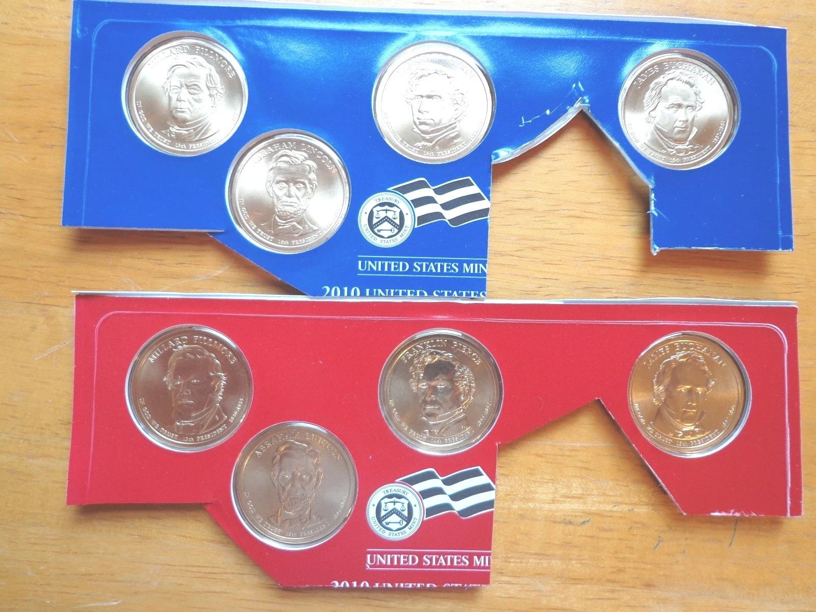2010 P & D Presidential Dollar 8 Coin Set Lot Sealed Uncirculated Mint Cello-2