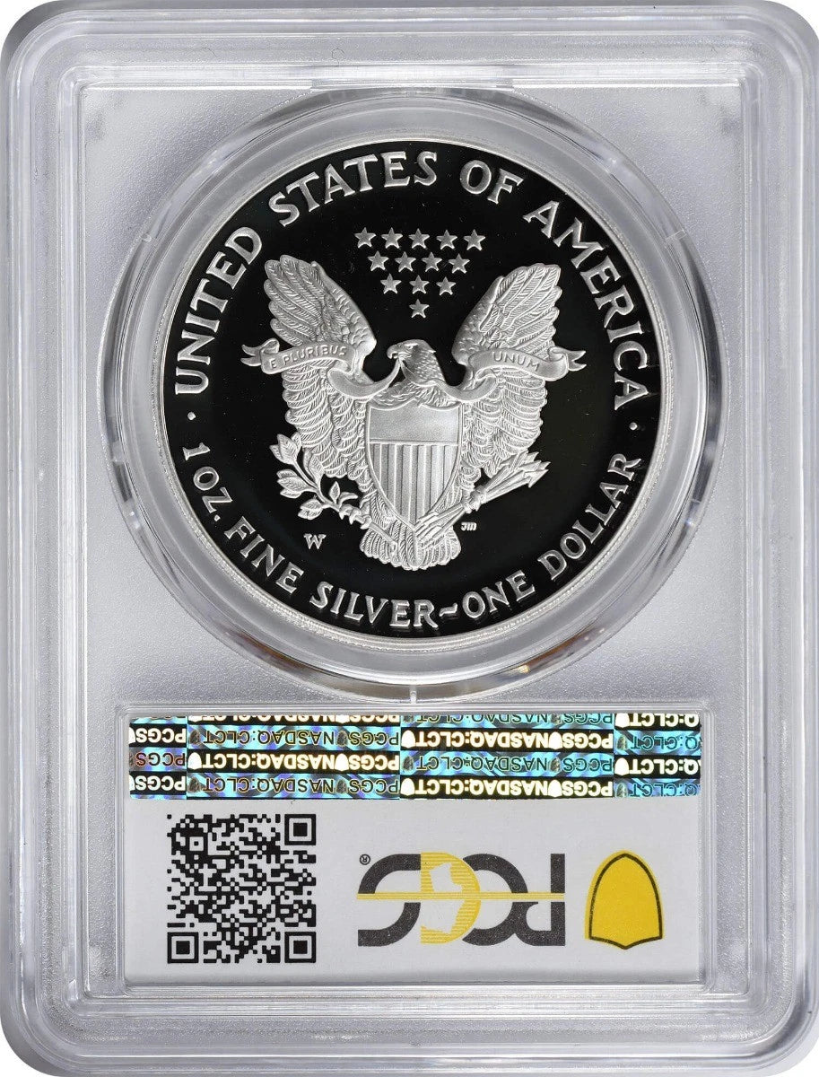 2005-W American Silver Eagle Dollar PR69DCAM PCGS Proof 69 Deep Cameo-2