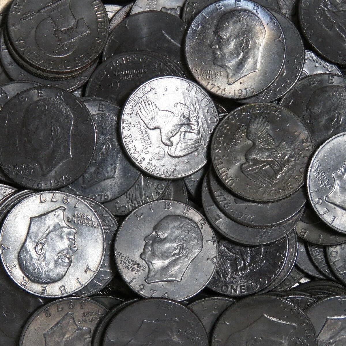Eisenhower Ike Dollar Hoard - Lot of 10 - Mixed Date