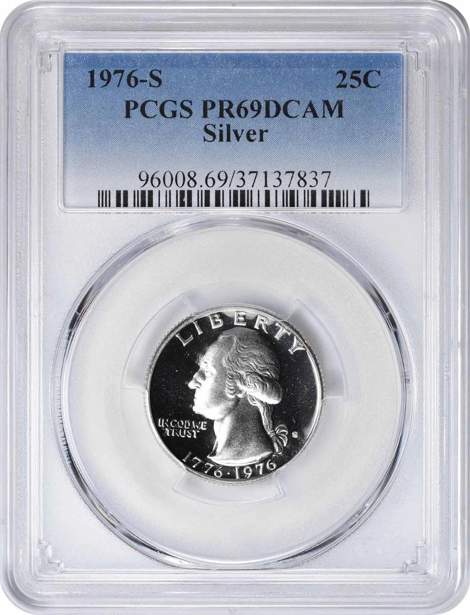 1976-S Washington Silver Quarter PR69DCAM PCGS-1