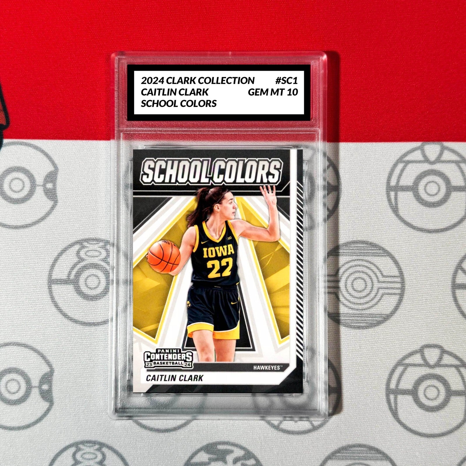 Graded 10 2024 Caitlin Clark Collection #SC2 Contenders School Colors RC Rookie