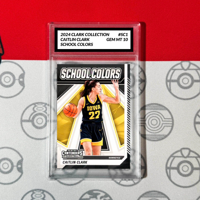 Graded 10 2024 Caitlin Clark Collection #SC2 Contenders School Colors RC Rookie-1