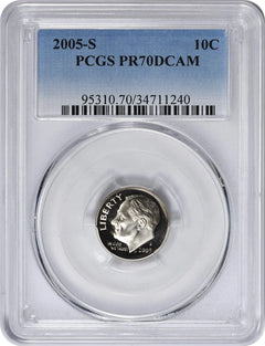 2005-S Roosevelt Dime PR70DCAM Clad PCGS-1