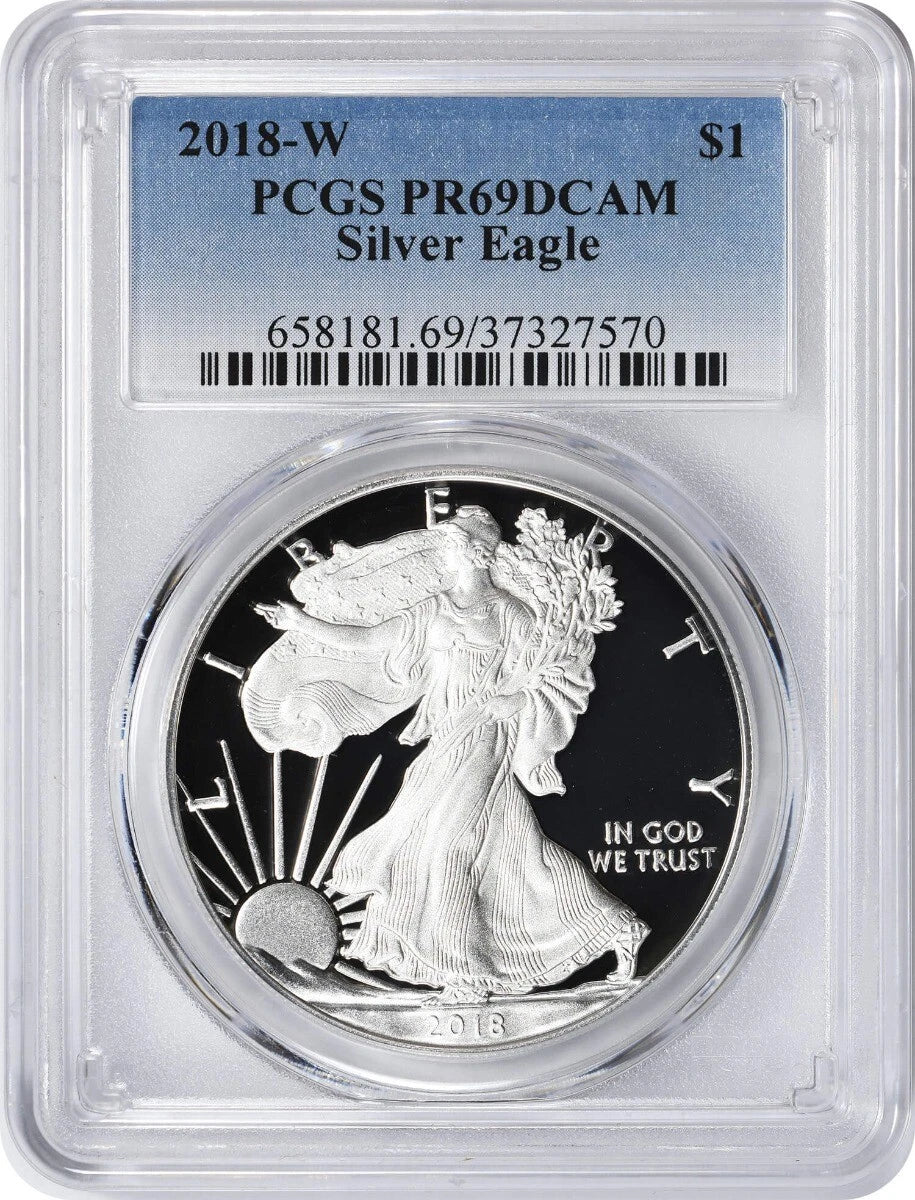 2018-W American Silver Eagle Dollar PR69DCAM PCGS