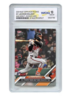 2024 Topps Now JACKSON HOLLIDAY 1st ROOKIE Card #61 RC #1 Draft Pick GEM MINT 10-1