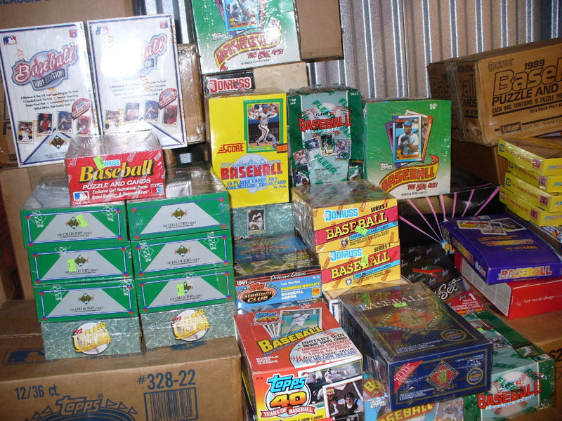 BASEBALL CARD LOT SEALED PACKS OVER 20 YEARS OLD Free Jersey or Auto Card-1