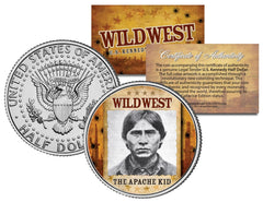 THE APACHE KID * Wild West Series * JFK Kennedy Half Dollar U.S. Coin-1