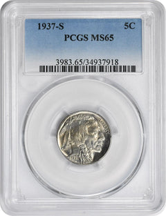 1937-S Buffalo Nickel MS65 PCGS-2
