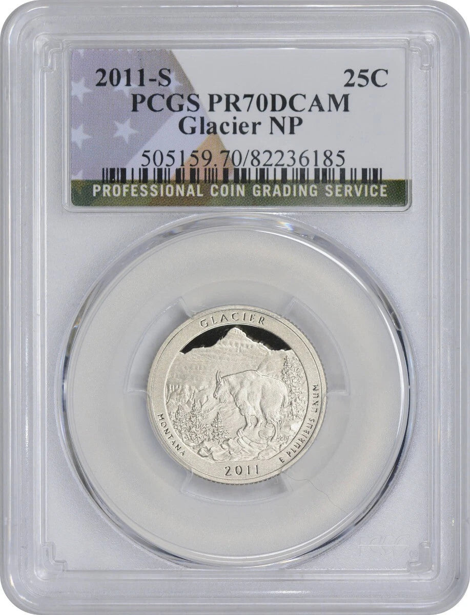 2011-S Flag Clad Glacier ATB National Park Quarter PR70DCAM PCGS-1