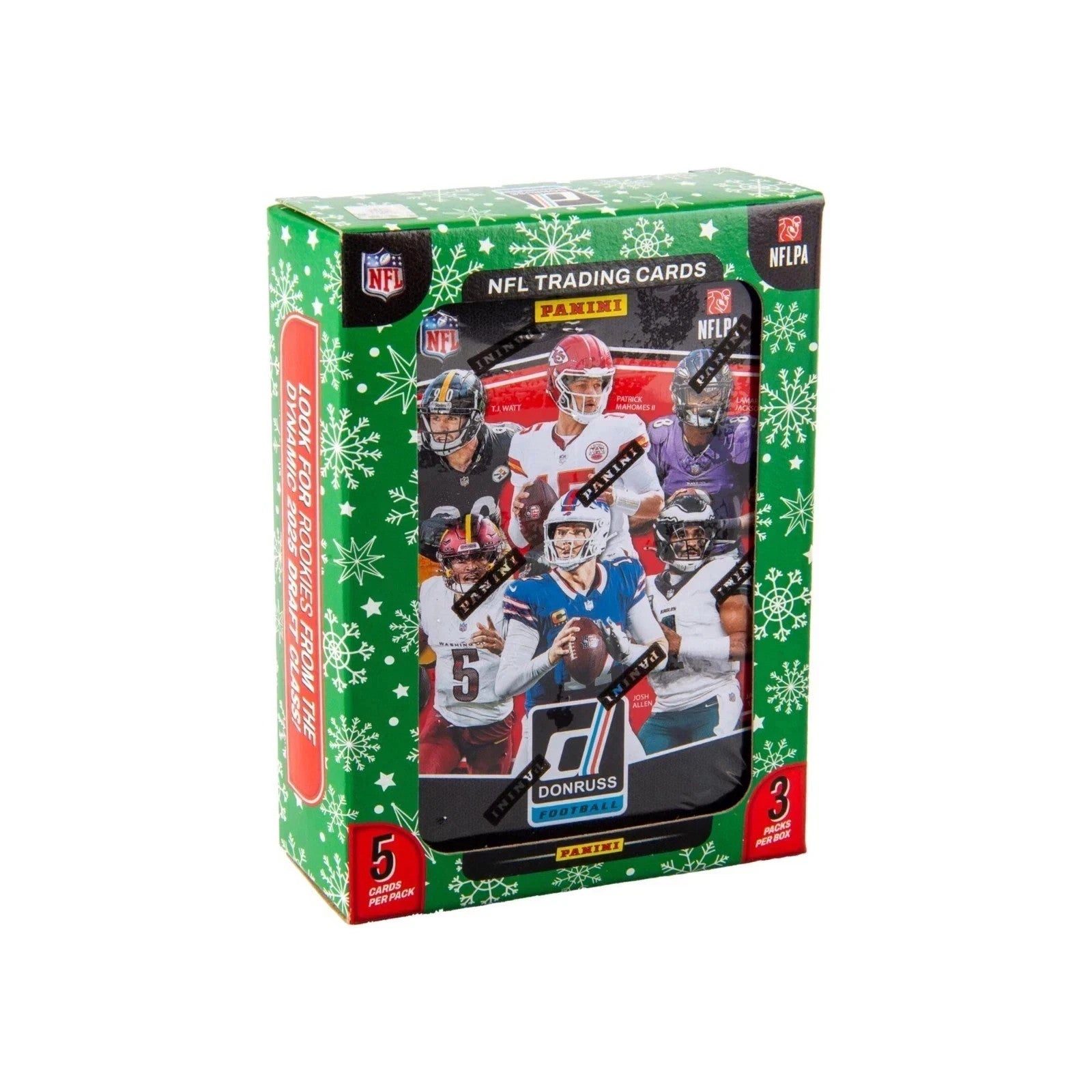Lot of 10 - 2025 Panini Donruss Football Factory Sealed Holiday Tin Box