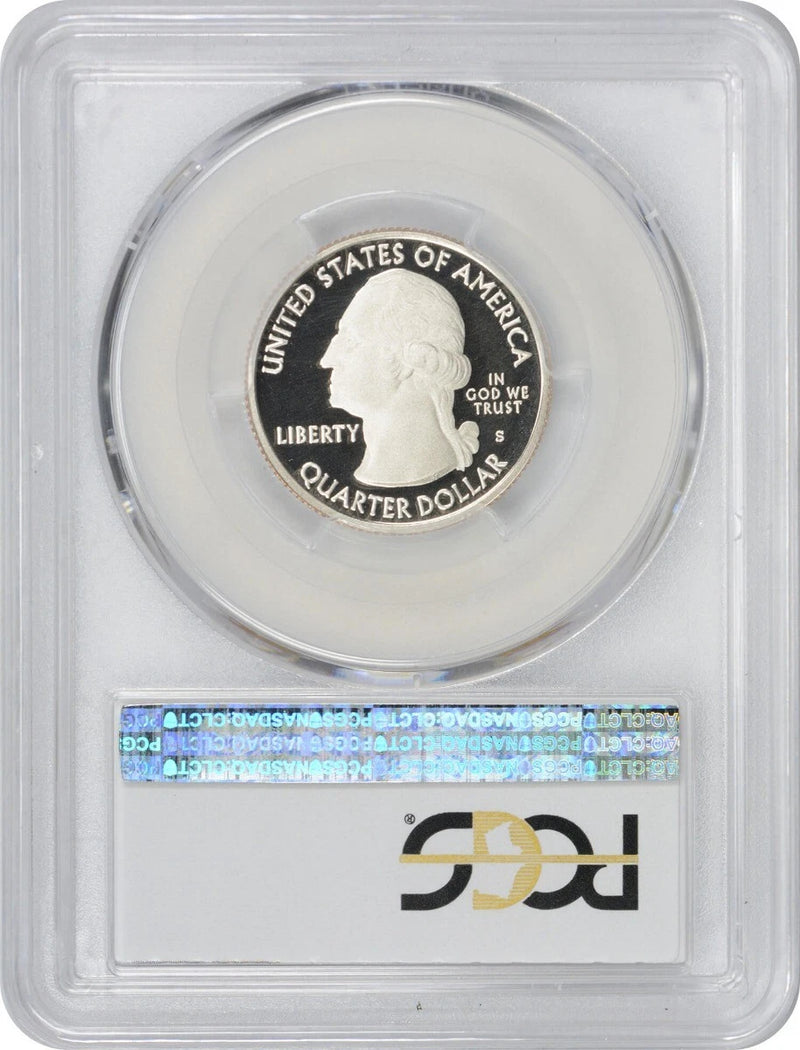 Moneda de veinticinco centavos del Parque Nacional Frederick Douglass ATB con bandera 2017-S PR70DCAM PCGS-2