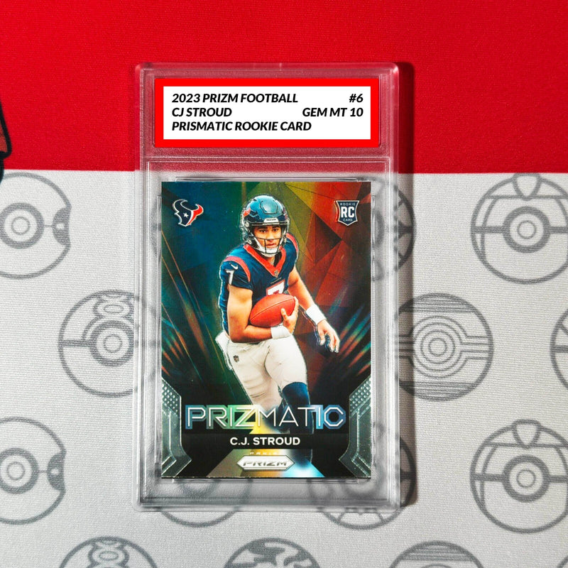 Graded 10 C.J. Stroud #6 Prizmatic Rookie Card Texans RC 2023 Panini Prizm-1