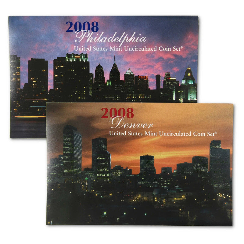 2008 Uncirculated Coin Set U.S Mint Government Packaging OGP COA-5