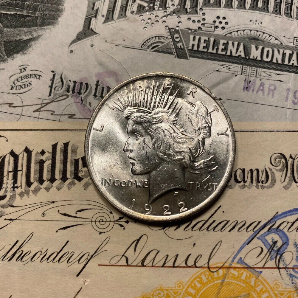 ✯ Estate Lot Peace Silver Dollars ✯ 1x BU Mint MS UNC ✯ Uncirculated ✯-1