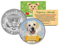 LABRADOR RETRIEVER *Dog* JFK Kennedy Half Dollar Colorized Coin -Limited Edition-1