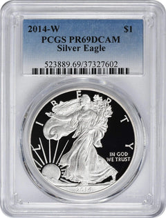 2014-W $1 American Silver Eagle PR69DCAM PCGS-1