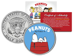 Peanuts "Snoopy DogHouse" JFK Kennedy Half Dollar U.S. Coin *Licensed*-1