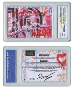 2023 Lionel Messi INTER MIAMI DD Trading Card Signed by Rency LTD # 99 - GEM 10-2