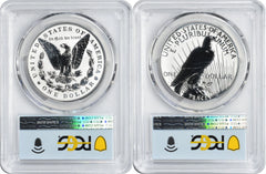 2023-S Morgan and Peace Silver Dollar 2-Coin Reverse Proof Set PR70 FDOI PCGS-2