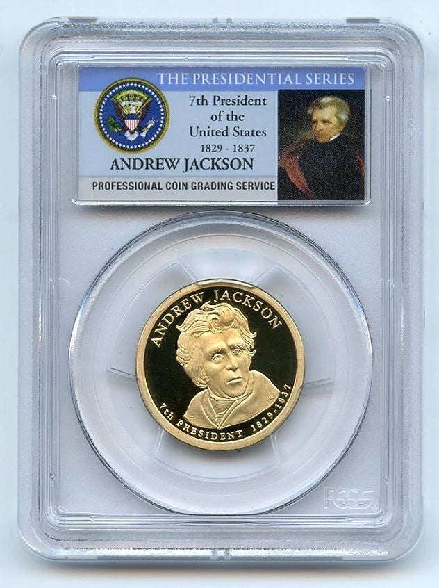 2008 S $1 Andrew Jackson Dollar PCGS PR70DCAM-2
