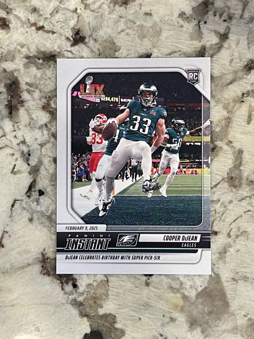 2024 Panini Instant Cooper DeJean RC #287 Selección seis del Super Bowl-1