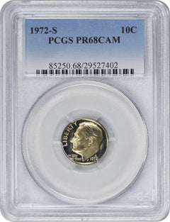 1972-S Roosevelt Dime PR68CAM PCGS-1