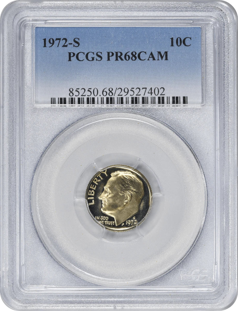 1972-S Roosevelt Dime PR68CAM PCGS-1