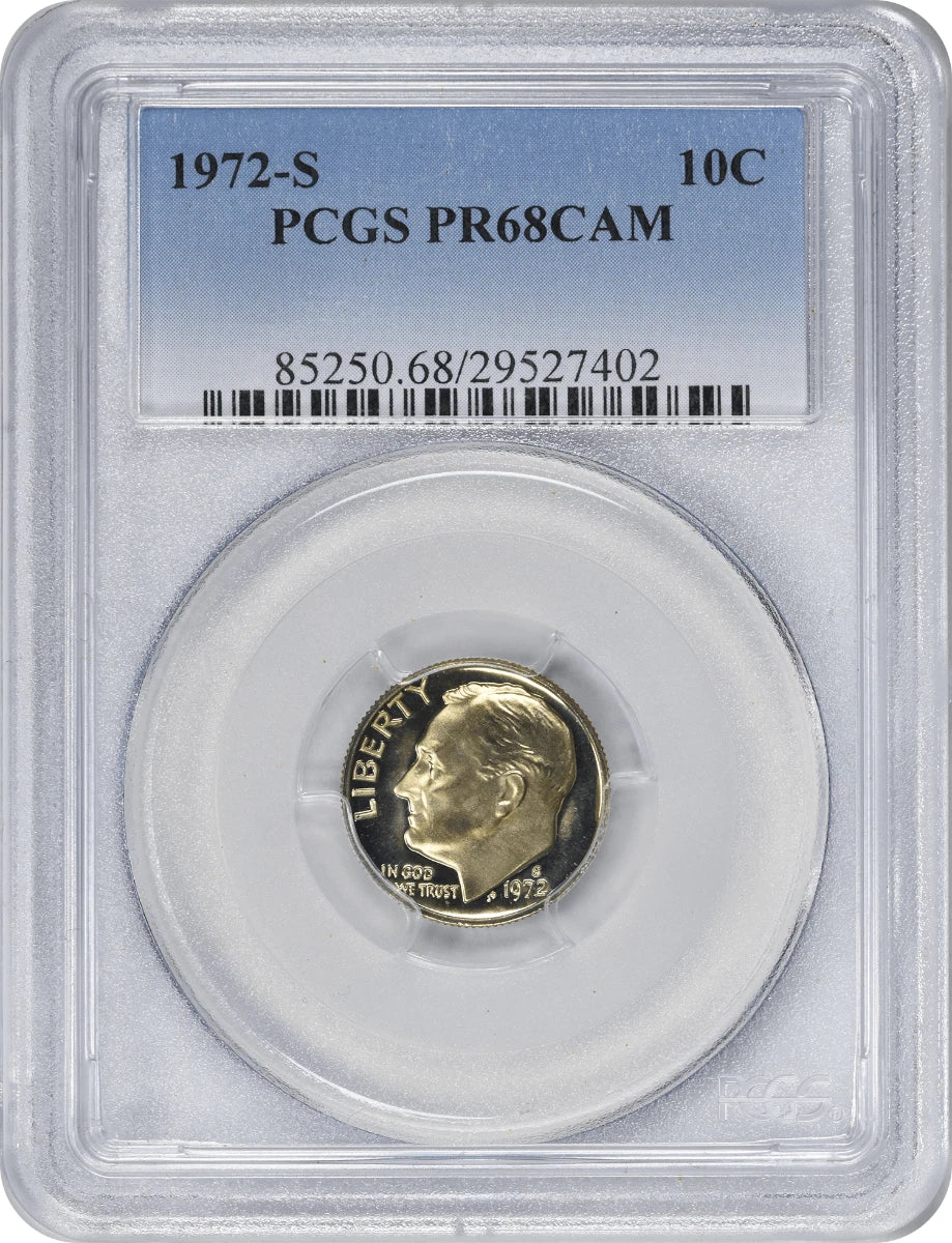 1972-S Roosevelt Dime PR68CAM PCGS
