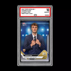 Graded 10 Cooper Flagg 2024-25 TOPPS NOW Card #D-1 RC #1 Pick Draft-1