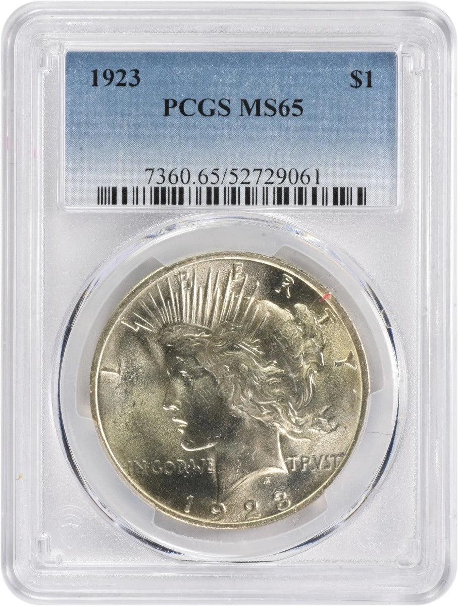 1923 Peace Silver Dollar MS65 PCGS