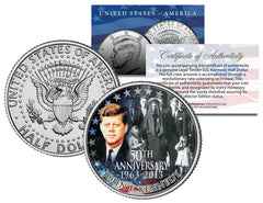 PRESIDENT KENNEDY ASSASSINATION Funeral Jackie Onassis JFK Half Dollar Coin-1