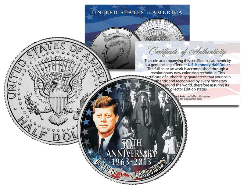 PRESIDENT KENNEDY ASSASSINATION Funeral Jackie Onassis JFK Half Dollar Coin-1