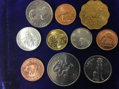 10 Different Uncirculated Animal Coins from 9 Different Countries and Gift Bag!-1