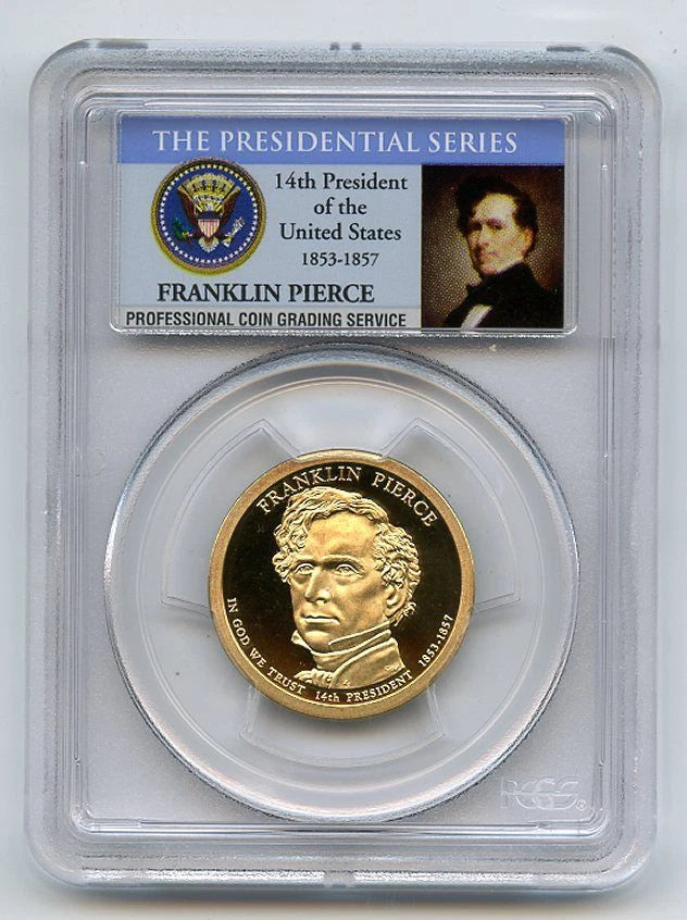 2010 S $1 Franklin Pierce Dollar PCGS PR70DCAM-2