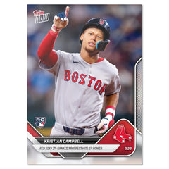 Graded 10 Kristian Campbell RC Rookie Red Sox HR 2025 MLB Topps NOW #20-2