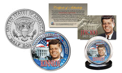 President KENNEDY JFK 100 Birthday 2017 Genuine JFK Half Dollar White House Coin-1
