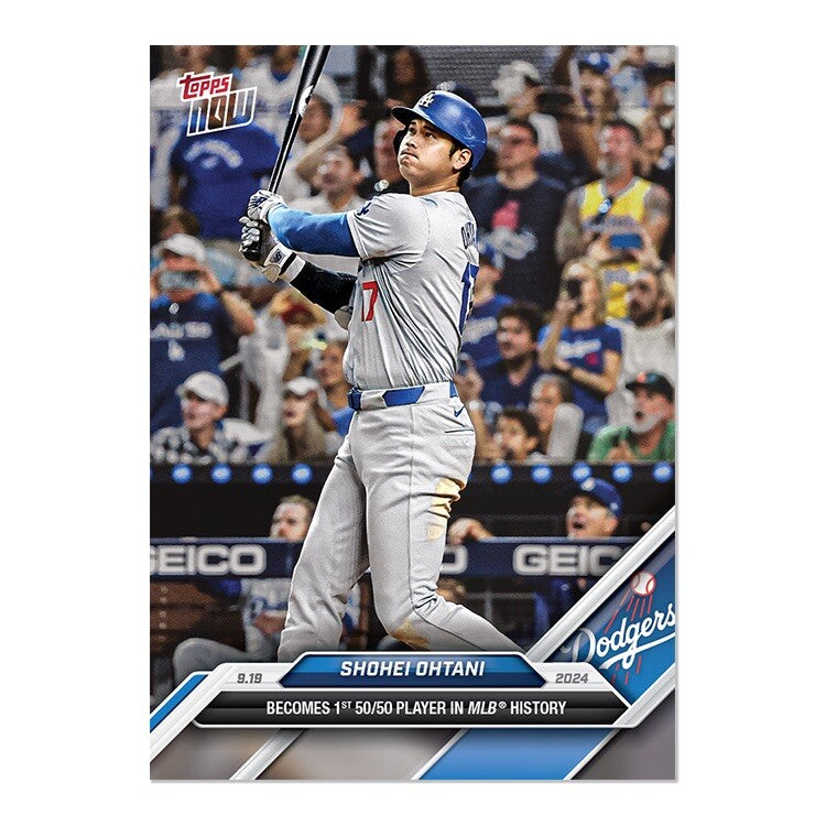 GRADED 10 Shohei Ohtani 50/50 2024 MLB TOPPS NOW Card 722 First Ever!-3