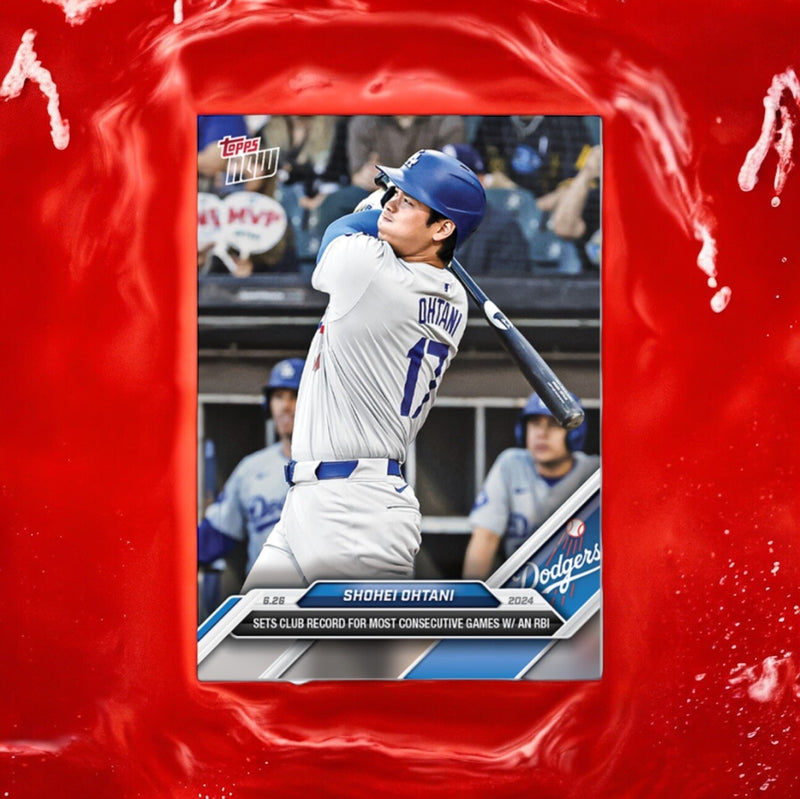 Graded 10 Shohei Ohtani Dodgers Record RBI 2024 MLB TOPPS NOW Card 351-2