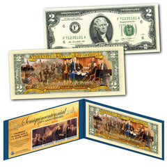 2026 USA 250th Anniversary Commemorative $2 Bill & 1976 Bicentennial Stamp Strip – Limited Edition American History Collectible-2
