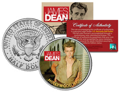 JAMES DEAN *HOLLYWOOD ICON* JFK Kennedy Half Dollar US Coin OFFICIALLY LICENSED-1