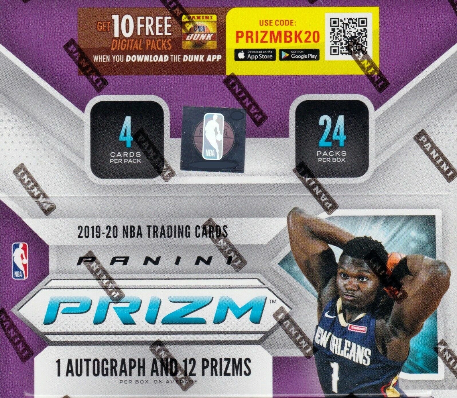 2019-20 Panini Prizm Basketball Factory Sealed Retail 24 Pack Box