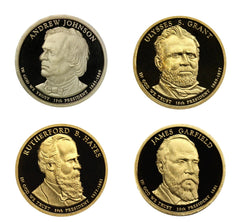 2011 -S Proof Presidential dollars - $1 Coin complete set of 4, Coins Only-2
