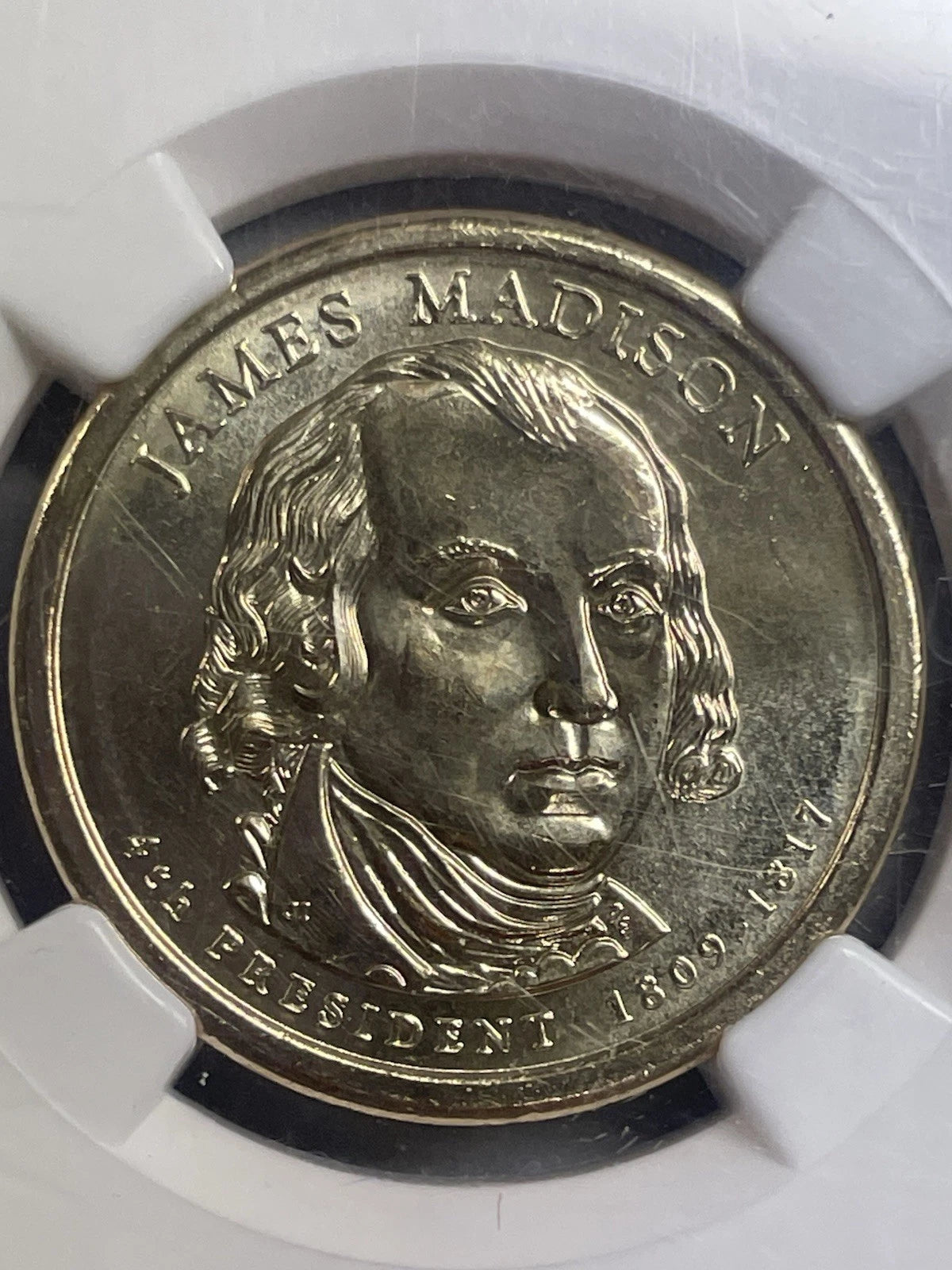 2007-D James Madison One Dollar NGC- Brilliant Uncirculated-10
