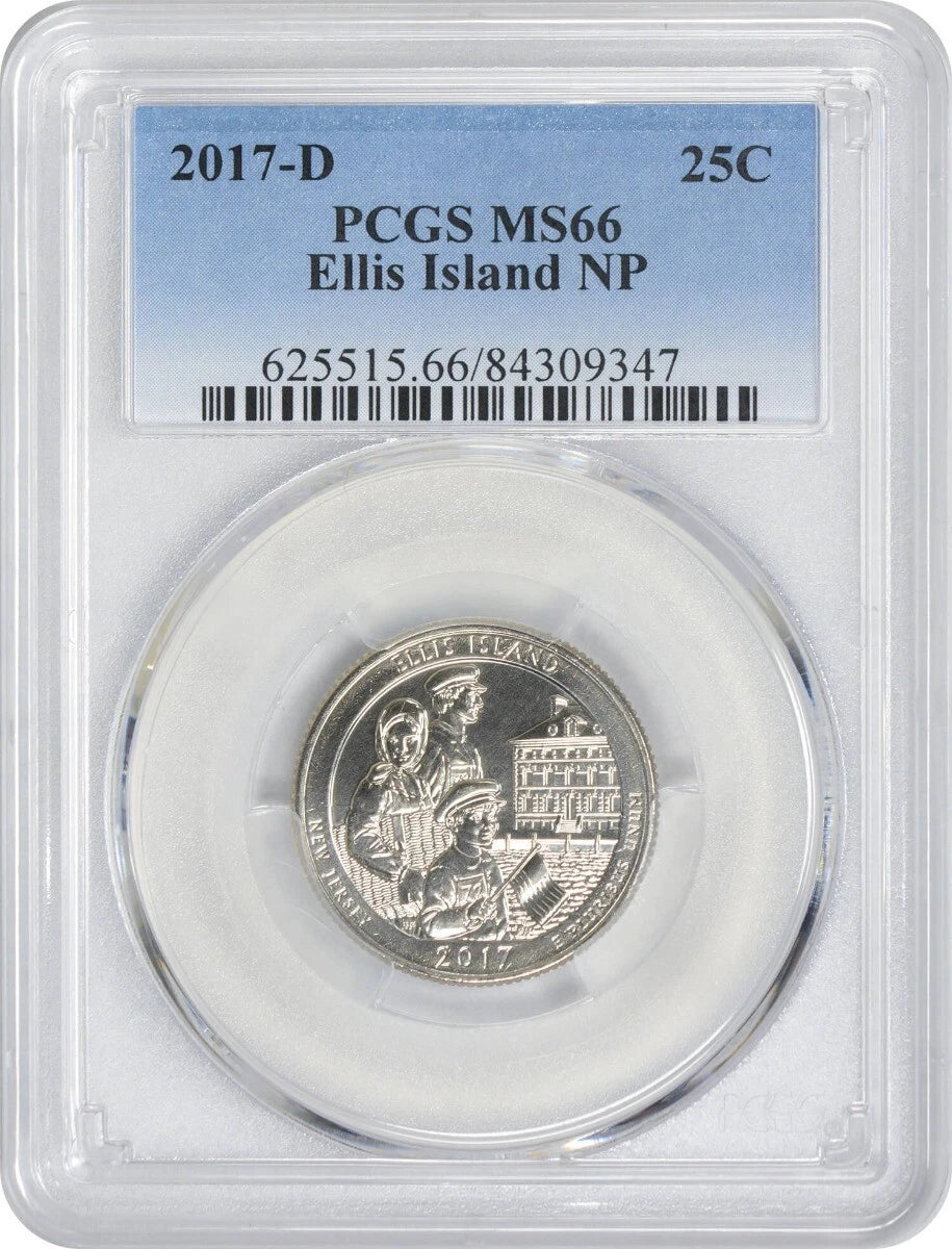 2017-D Ellis Island NP National Park Quarter MS66-1