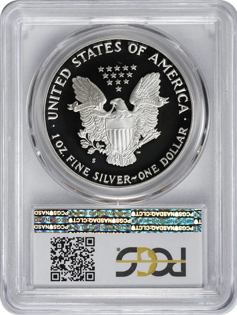 1992-S American Silver Eagle Dollar PR69DCAM PCGS Proof 69 Deep Cameo-2