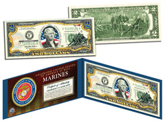 U.S. MARINES World War II Vintage U.S. Genuine Legal Tender $2 Bill *MUST SEE*-2