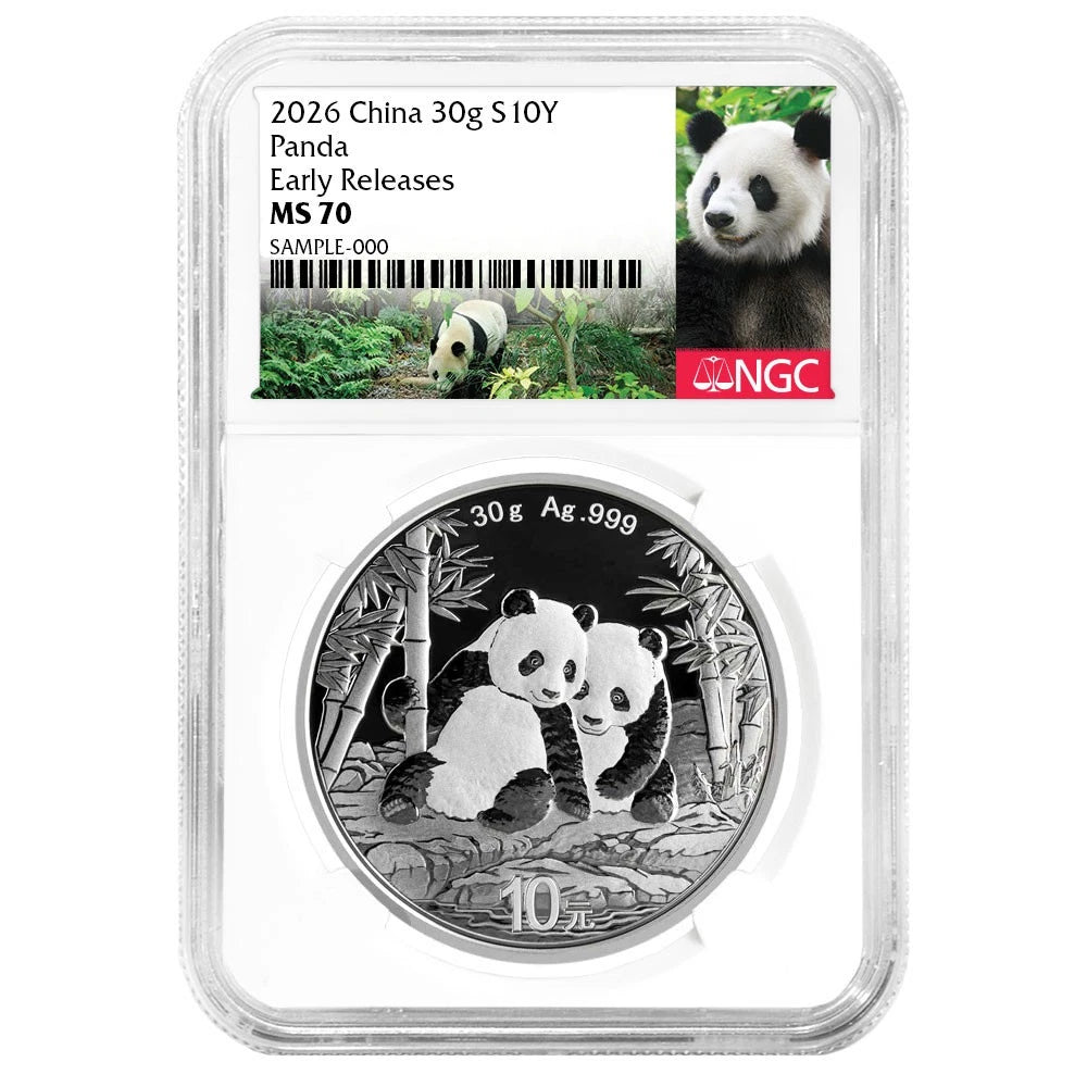 China 2026 ¥10 Silver Panda NGC MS70 ER Panda Label-3