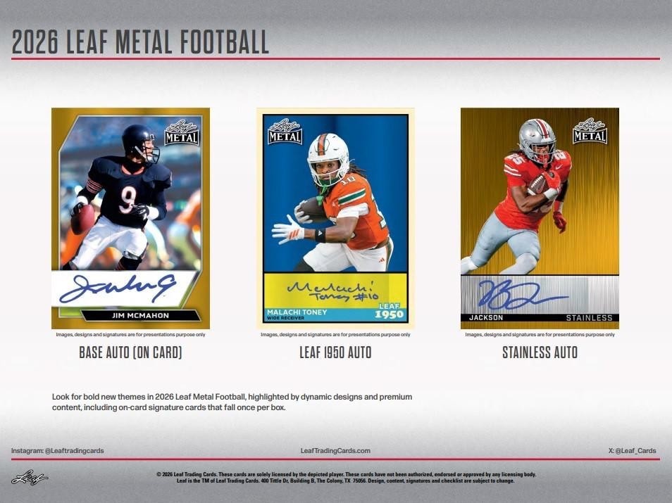 2026 Leaf Metal Football NFL Factory Sealed Hobby Box-4